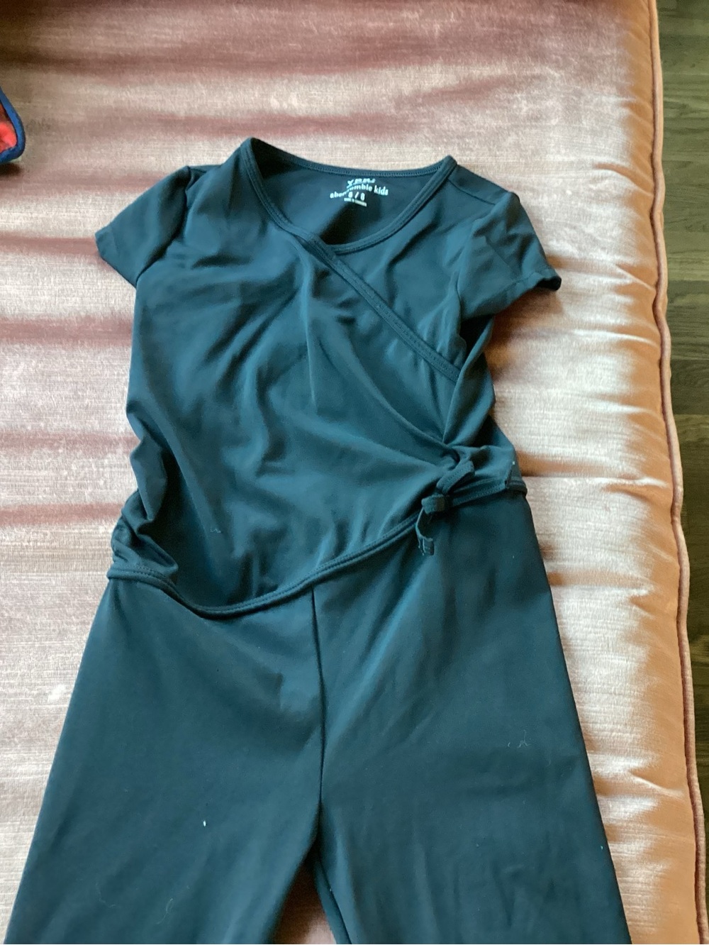 Girls Black Wrap-Style Dress by Abercrombie kids